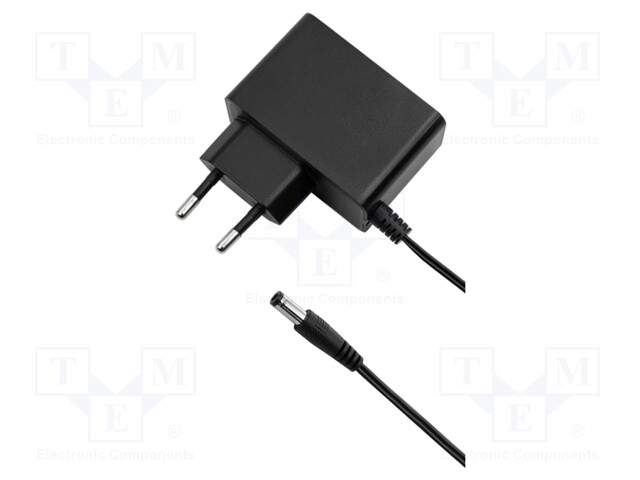 Power supply: switched-mode; plug; 24VDC; 1A; 24W; Plug: straight