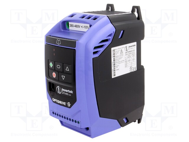 Vector inverter; Max motor power: 1.5kW; Out.voltage: 3x400VAC