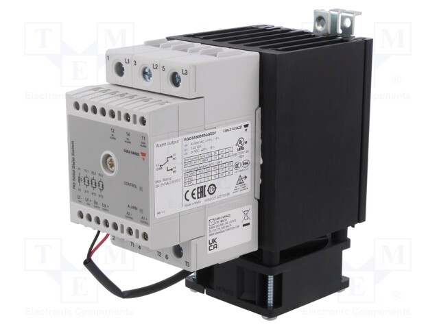 Relay: solid state; Ucntrl: 5÷32VDC; 5A; 42÷660VAC; 3-phase; IP20