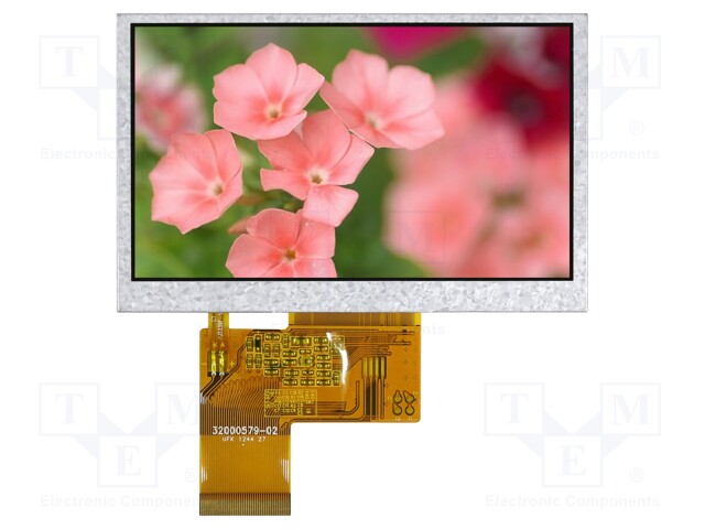 Display: TFT; 4.3"; 480x272; Illumin: LED; Dim: 105.5x67.2x2.95mm