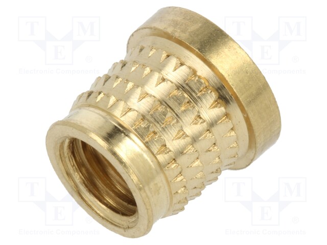 Threaded insert; brass; M8; BN: 37901; L: 10.1mm; MULTISERT®