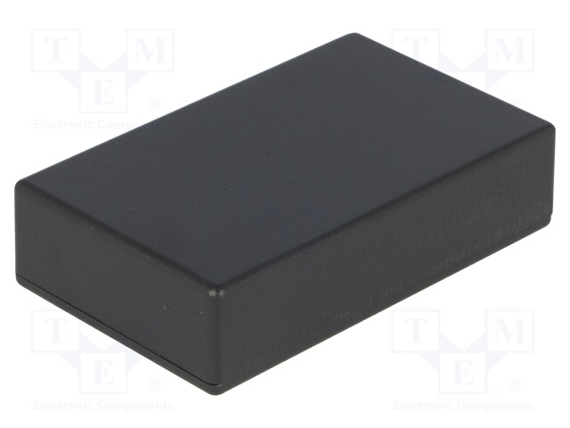 Enclosure: multipurpose; X: 36mm; Y: 60mm; Z: 15mm; ABS; black