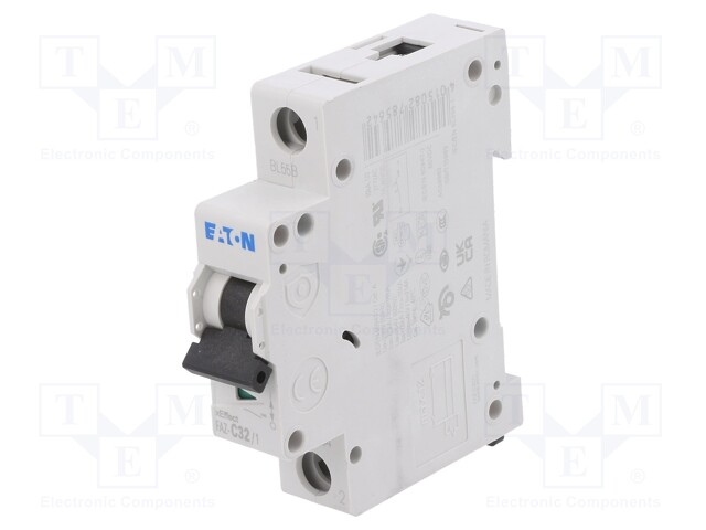 Circuit breaker; 230/400VAC; Inom: 32A; Poles: 1; DIN; Charact: C