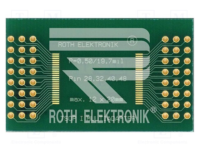 Board: universal; multiadapter; W: 12mm; L: 20mm