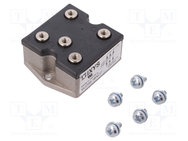 Three-phase bridge rectifier; Urmax: 1.8kV; If: 35A; Ifsm: 400A