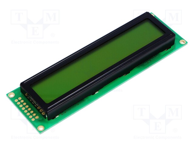 Display: LCD; alphanumeric; STN Positive; 24x2; 118x36x13.5mm; LED