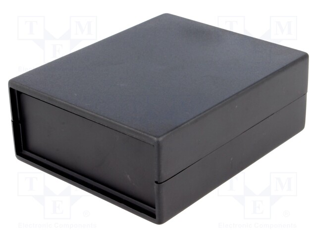 Enclosure: with panel; X: 90mm; Y: 109mm; Z: 40mm; polystyrene; black