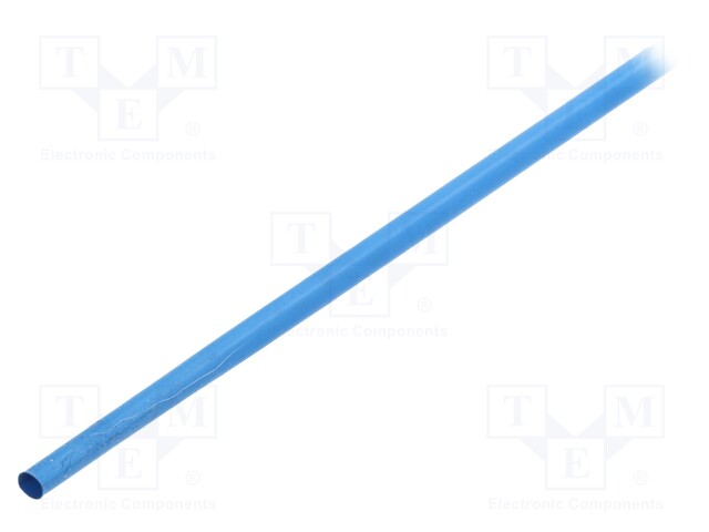 Heat shrink sleeve; glueless; 3: 1; 6mm; L: 1.2m; blue; polyolefine