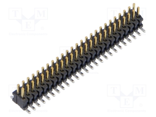 Connector: pin strips; male; PIN: 50; 1.27mm; gold flash; THT