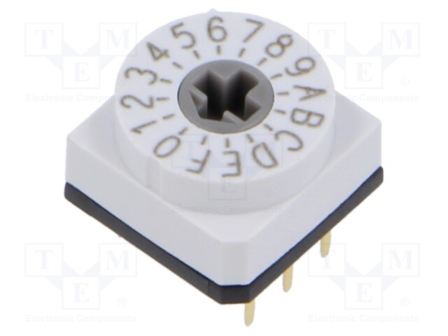 Encoding switch; HEX/BCD; Pos: 16; THT; Rcont max: 80mΩ; 7Ncm; T/S/Q