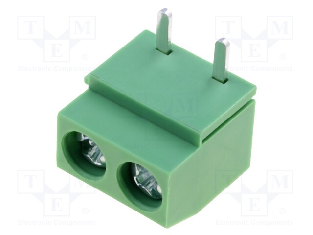 PCB terminal block; straight; 5mm; ways: 2; on PCBs; 0.5÷2.5mm2