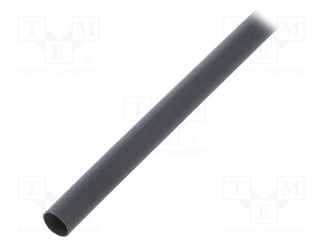 Heat shrink sleeve; glueless; 3: 1; 6mm; L: 1.2m; black; polyolefine