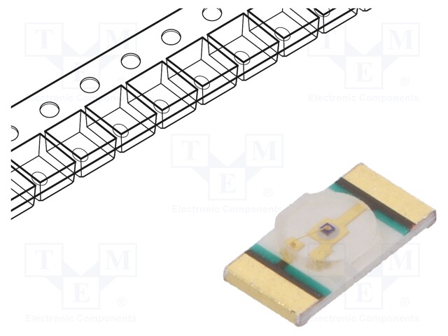 LED; SMD; 1206; yellow; 28÷450mcd; 3.2x1.6x0.6mm; 130°; 1.6÷2.4V