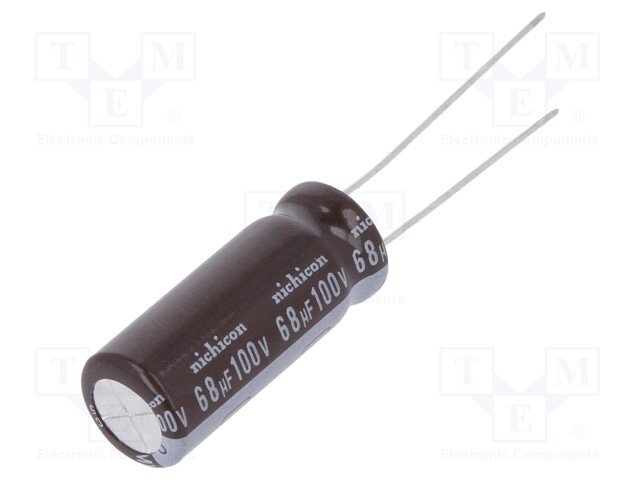 Capacitor: electrolytic; low impedance; THT; 68uF; 100VDC; ±20%