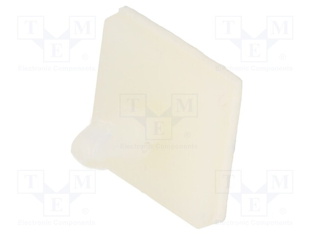 PCB distance; polyamide; L: 6.4mm; self-adhesive; Colour: natural