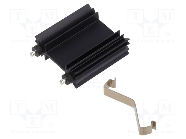 Heatsink: extruded; TO218,TO220,TOP3; black; L: 38.1mm; W: 35mm