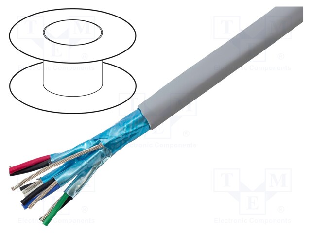 Wire; EcoCable® Mini,EcoGen™,UL AWM 21460,VW-1; 4x2x22AWG; MPPE