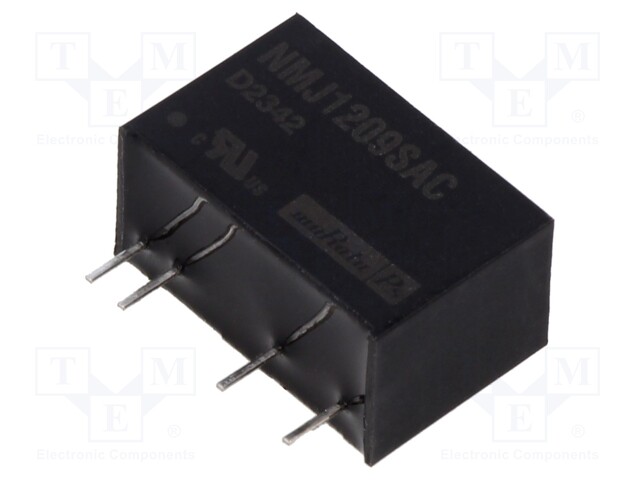 Converter: DC/DC; 1W; Uin: 10.8÷13.2V; Uout: 9VDC; Iout: 111mA; SIP