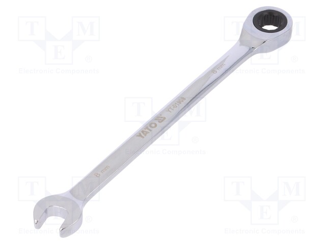 Key; combination spanner,with ratchet; 8mm