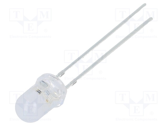 LED; 5mm; yellow; 2180÷3000mcd; 100°; 3÷5V; 20mA; Lens: diffused