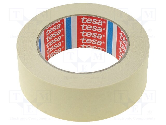 Tape: masking; W: 38mm; L: 50m; D: 130um; natural rubber; 10%