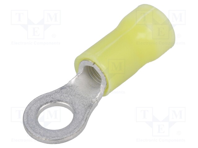 Ring terminal; M5; Ø: 5.2mm; 3÷6mm2; crimped; for cable; insulated