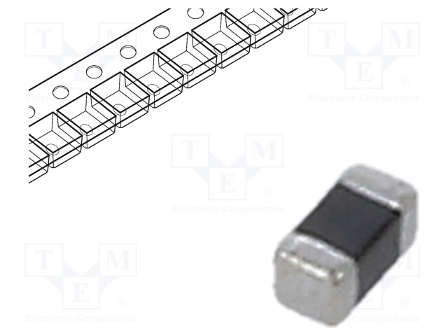 Ferrite Bead, 0402 [1005 Metric], 600 ohm, 300 mA, MMZ Series, 0.52 ohm, ± 25%