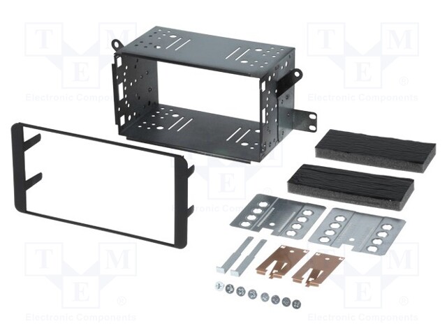 Radio mounting frame; Toyota; 2 DIN; black