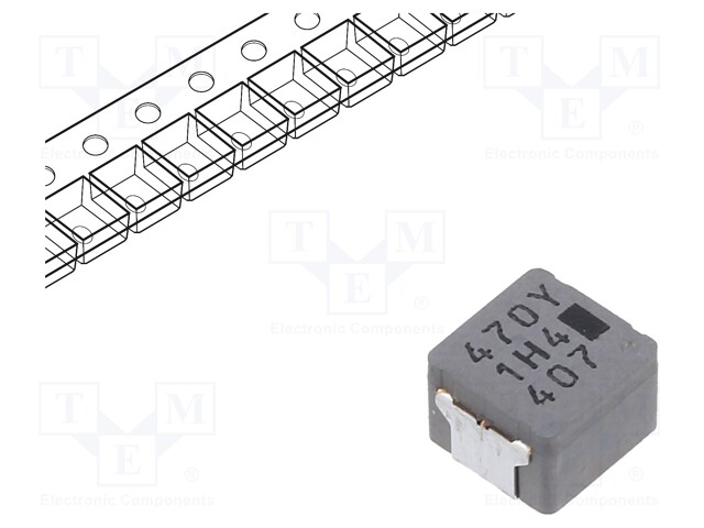 Power Inductor (SMD), AEC-Q200, 47 µH, 1.8 A, Shielded, 3.8 A, PCC-M0645M Series