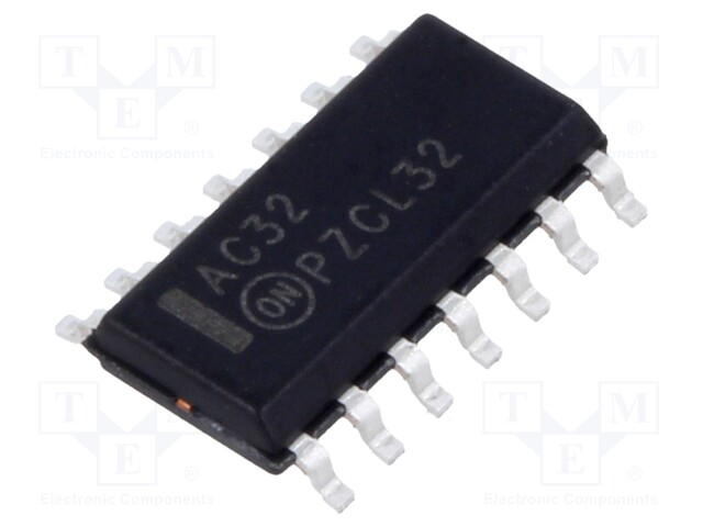 IC: digital; OR; Channels: 4; IN: 2; SMD; SO14; Series: AC; 2÷6VDC