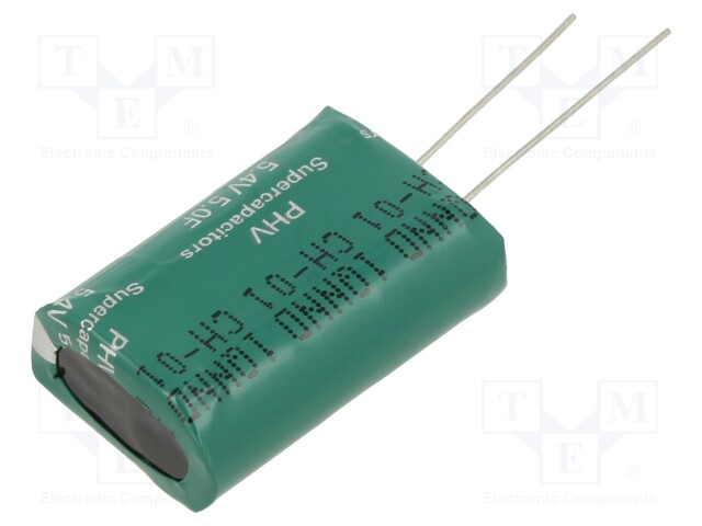 Supercapacitor; THT; 5F; 5.4VDC; -10÷30%; Body dim: 10.5x20.8x32mm