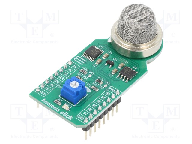 Click board; gas sensor; GPIO,SPI,analog; MQ-137; 3.3/5VDC