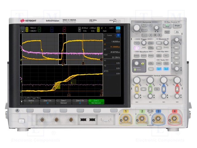 Oscilloscope: mixed signal; Band: ≤200MHz; Channels: 4; 4Mpts