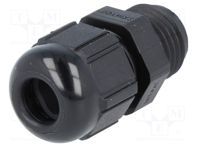 Cable gland; PG7; IP68; Mat: polyamide; black; UL94V-2