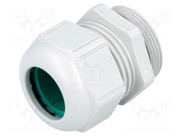 Cable gland; M32; 1.5; IP68; polyamide; grey; UL94V-0; halogen free