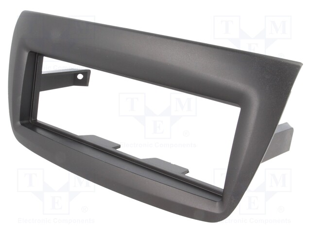 Radio mounting frame; Fiat,Opel; 1 DIN; black