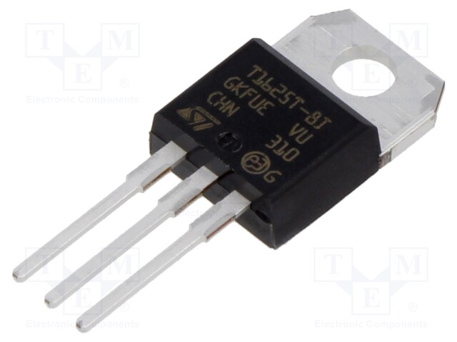 Triac, 800 V, 16 A, TO-220AB, 25 mA, 1.3 V, 1 W