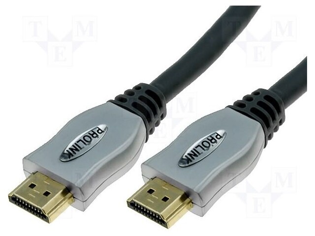 Cable; HDMI 1.4; HDMI plug,both sides; 3m