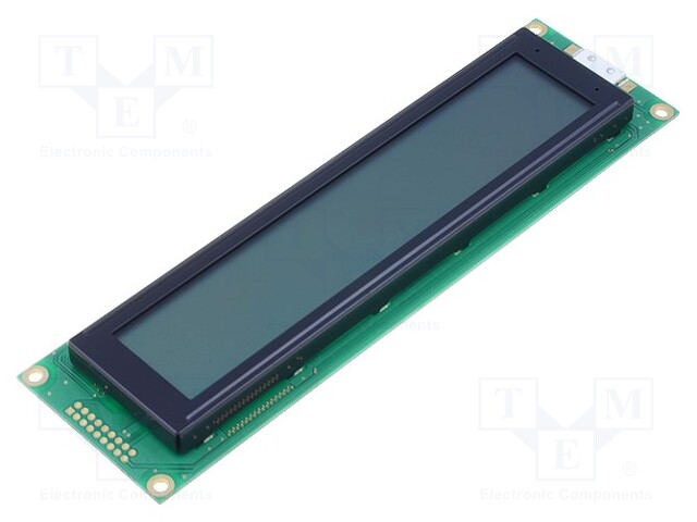 Display: LCD; alphanumeric; STN Positive; 40x4; gray; LED; PIN: 16