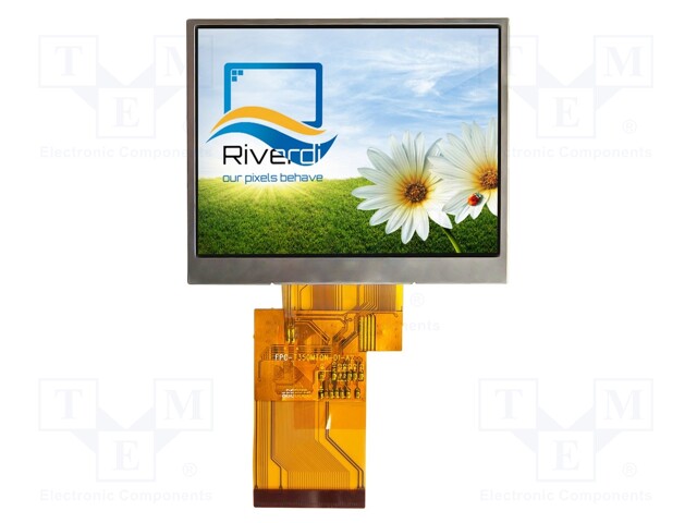 Display: TFT; 3.5"; 320x240; Illumin: LED; Dim: 76.9x63.9x3.15mm