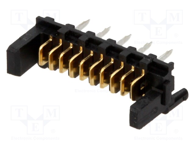 Socket; wire-board; male; PIN: 10; 1.27mm; THT; PicoFlex; 1.2A; 250V