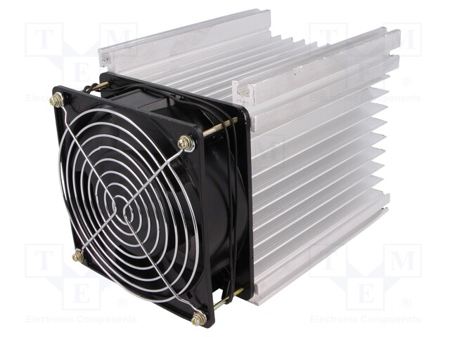 Heatsink: extruded; for 3 phase relays; aluminium