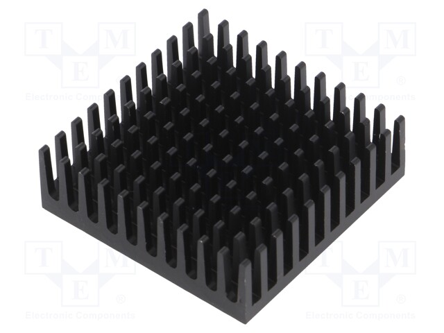 Heatsink: extruded; grilled; BGA; black; L: 40.5mm; W: 40.5mm