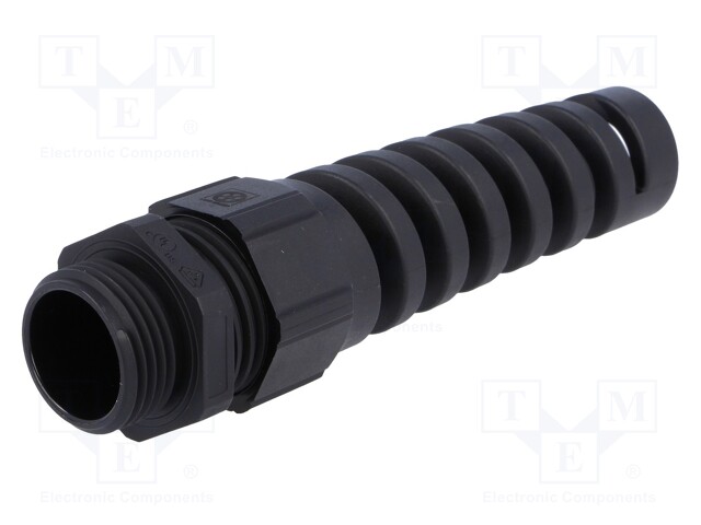 Cable gland; with strain relief; M20; IP68; Mat: polyamide; black