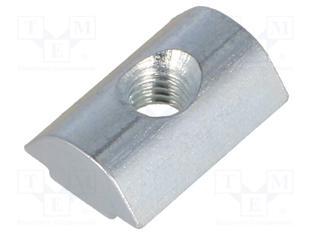 Nut; for profiles; Width of the groove: 6mm; steel; zinc