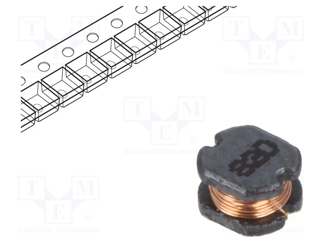 Inductor: wire; SMD; 82uH; 2.8Ω; -40÷125°C; ±20%; 250mA