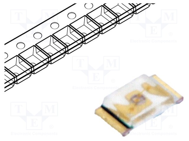 LED; SMD; 0603; blue; 28÷180mcd; 1.6x0.8x0.3mm; 130°; 2.8÷3.8V; 20mA