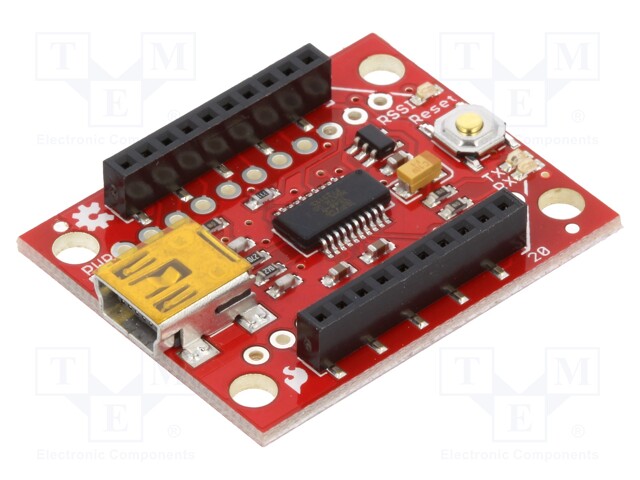 Module: adapter; USB-UART; FT231X; USB B mini,XBee,pin strips