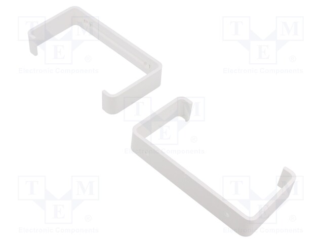 Holder for flat ducts; white; ABS; 110x55mm