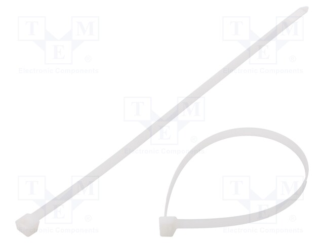 Cable tie; L: 300mm; W: 7.6mm; polyamide; 550N; natural; Ømax: 83mm